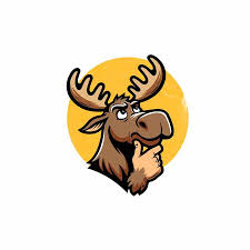 thinking moose